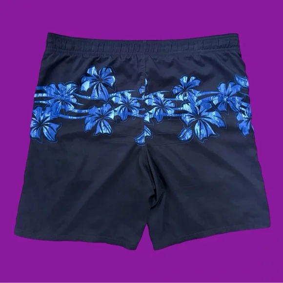 90s Nike floral pattern swim shorts - Picture 2 of 5